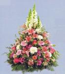 Coussin conique deuil  rose et blanc - Vergez Tarnos